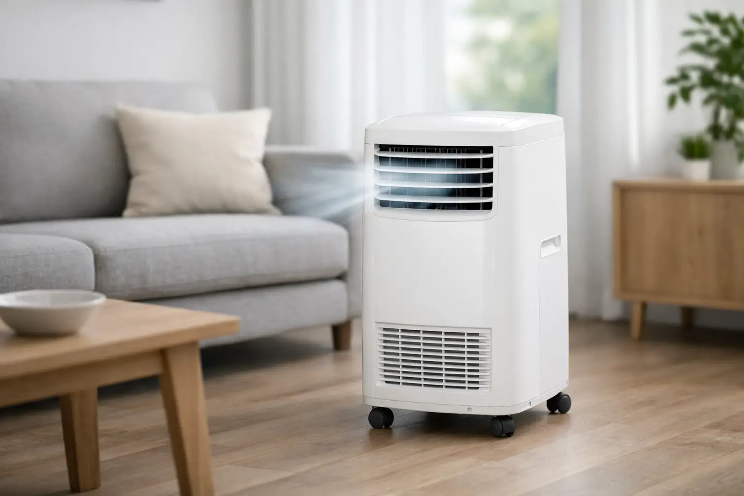 Aircondition 5000 BTU på hjul i ét
