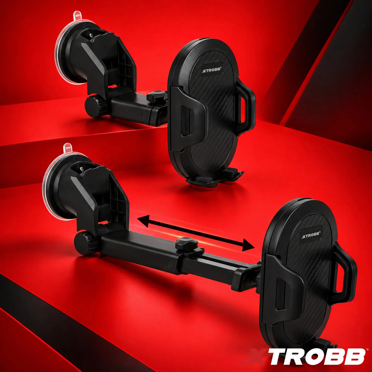 Telescopic Car Phone Mount with Suction Cup