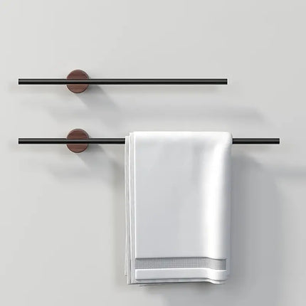 Justerbar handdukshållare i rostfritt stål - självhäftande, väggmonterad