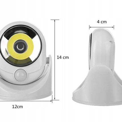 LED 360 batterilampa med rörelsedetektor