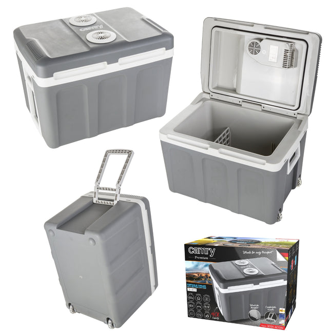 40 liters bilkylare och värmare – med hjul, dubbel kraft och elegant design