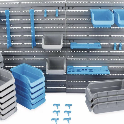 Kinzo Väggmonterad Förvaringsset – 43 Delar för Organiserad Verkstad