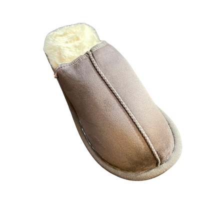 Hjemmesko til herre i brun/grå farve og med den ultimative komfort indeni.