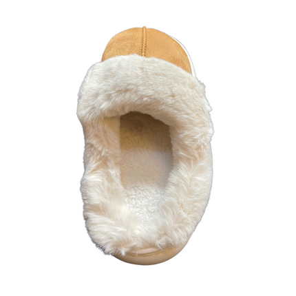 Luksus Dame Hjemmesko i Sort, Brun & Beige