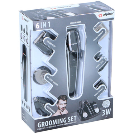 Alpina 6-i-1 hårtrimmer – komplett personlig hygienset