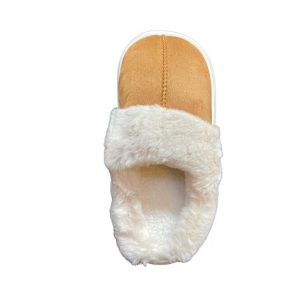 Luksus Dame Hjemmesko i Sort, Brun & Beige