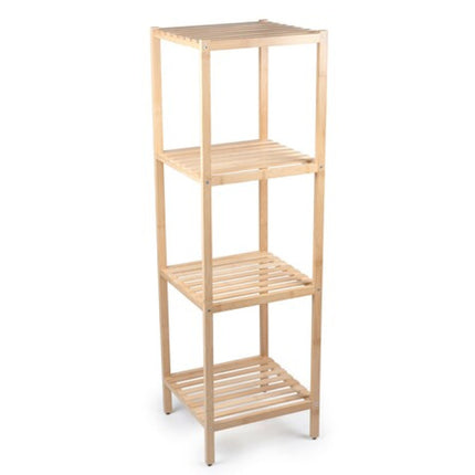 Badrumshyllor i bambu - 3 storlekar - Praktisk och platsbesparande förvaring