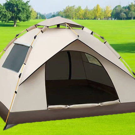 Pop-up Telt til 3-4 Personer – Med 2 Døre, Vinduer og Bæretaske