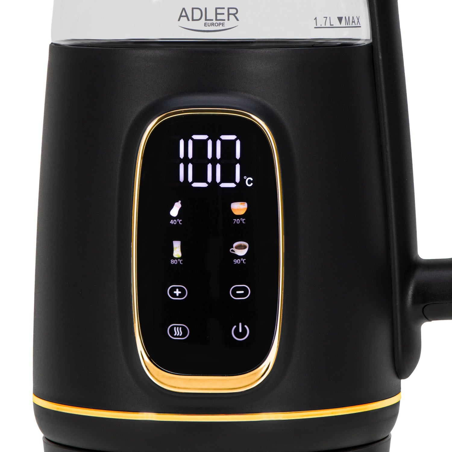 Elkedel  1,7L med Temperaturstyring og LED Display