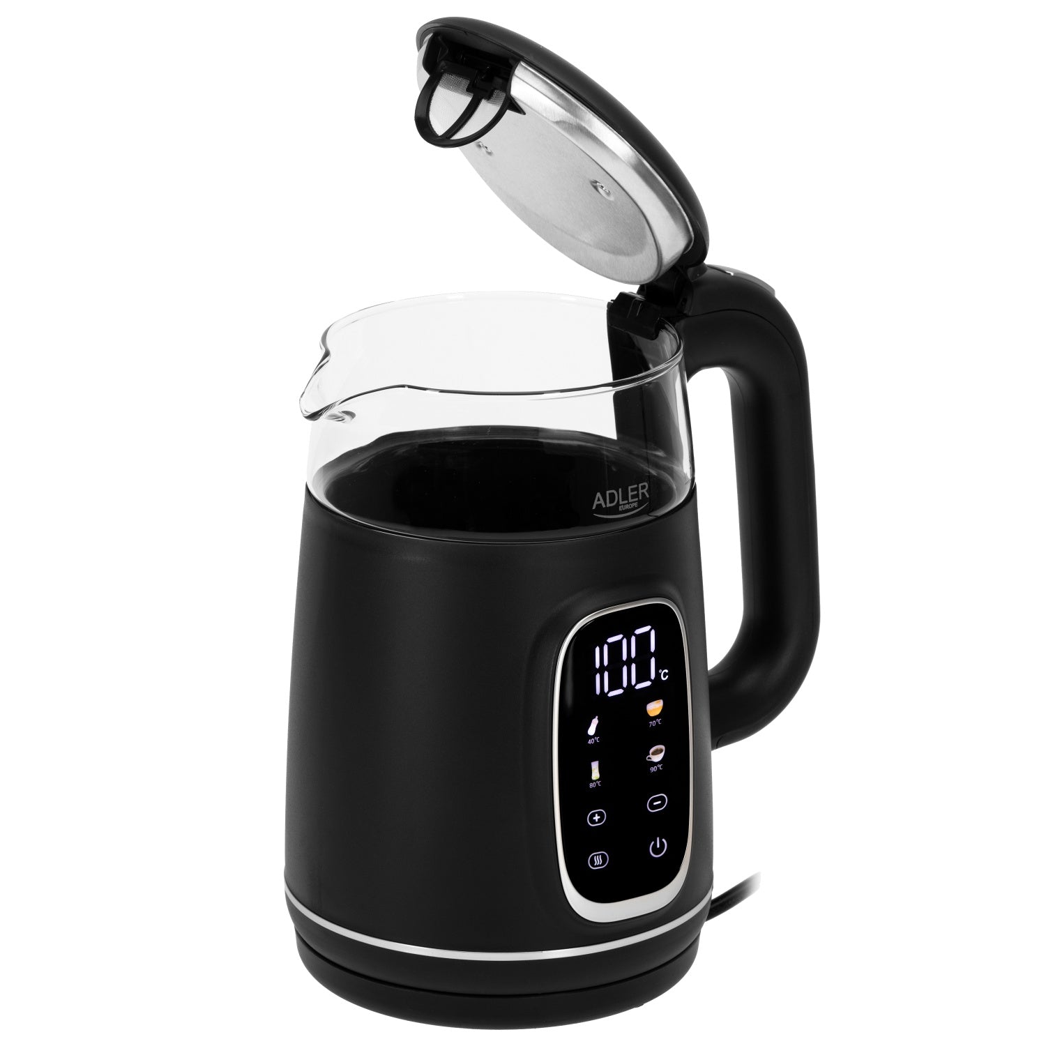 Vattenkokare 1,7L med Temperaturkontroll och LED-display