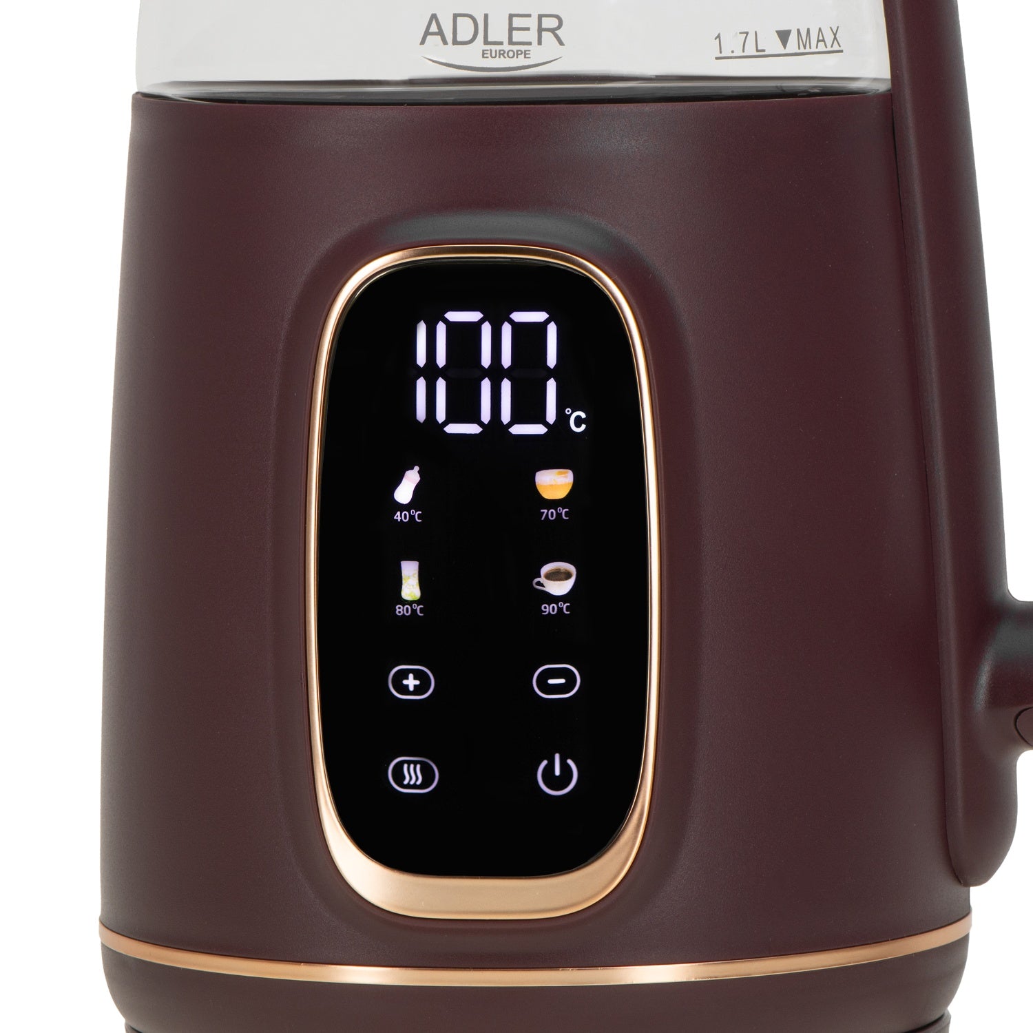 Vattenkokare 1,7L med Temperaturkontroll och LED-display