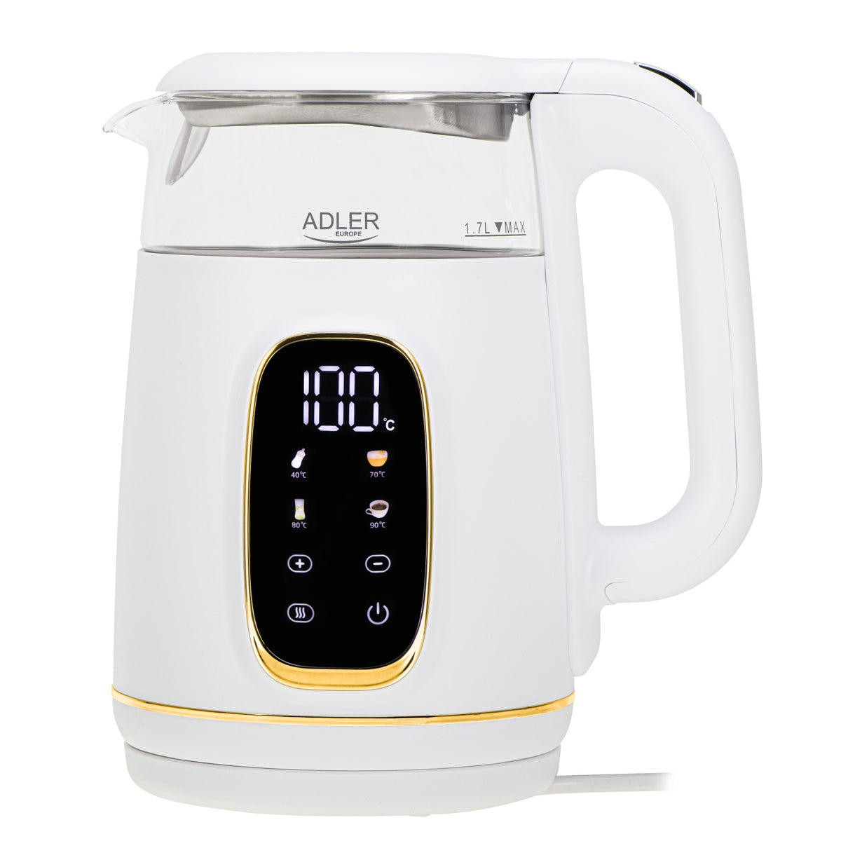Elkedel 1,7L med Temperaturstyring og LED Display (Kopi)