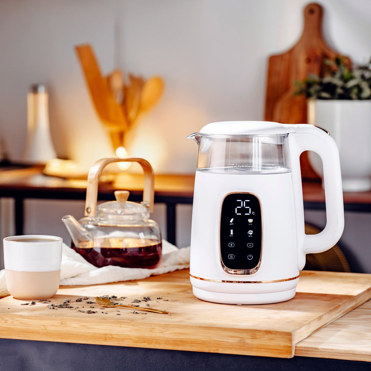 Elkedel 1,7L med Temperaturstyring og LED Display (Kopi)