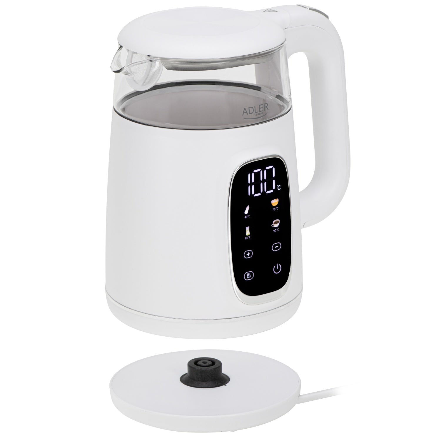 Vattenkokare 1,7L med Temperaturkontroll och LED-display