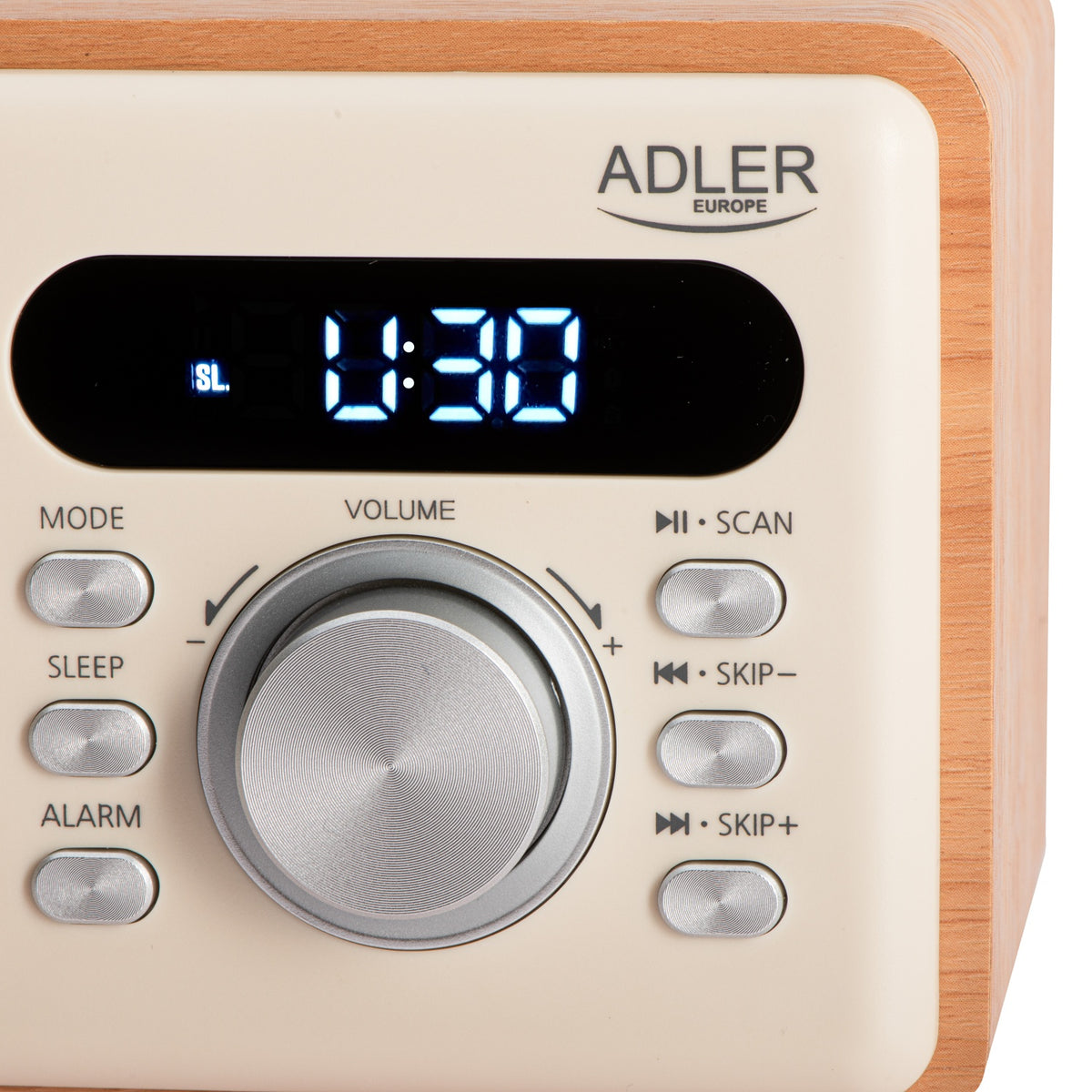 Clockradio med Bluetooth, FM Radio, Alarm & Genopladeligt Batteri