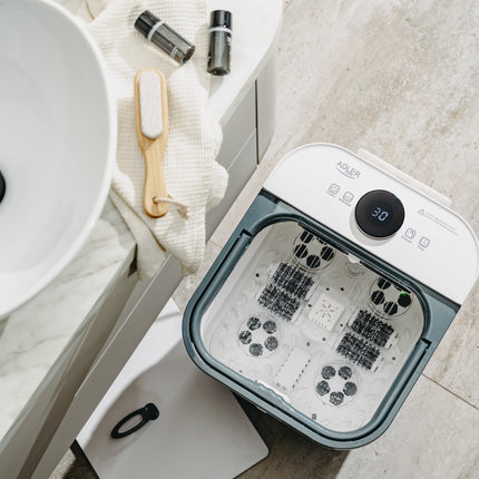 Fodspa med massage, varme og saltbeholder