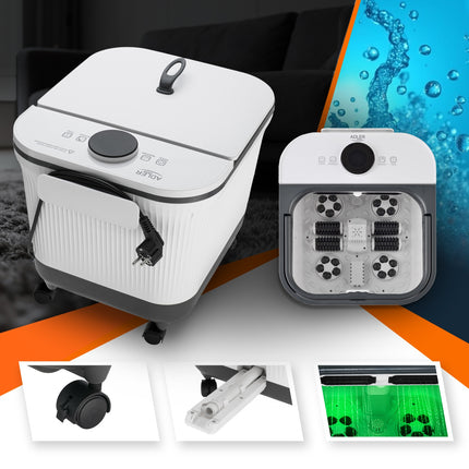 Fodspa med massage, varme og saltbeholder