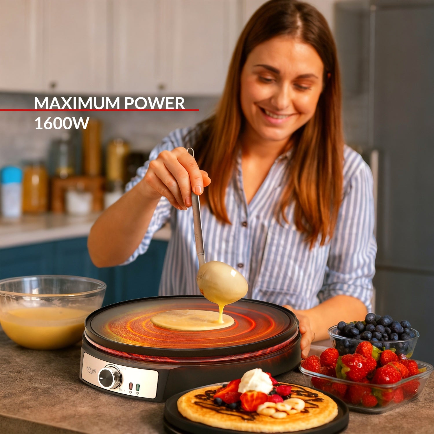 Pannkaks-/Tortillamaskin - Crepe Maker