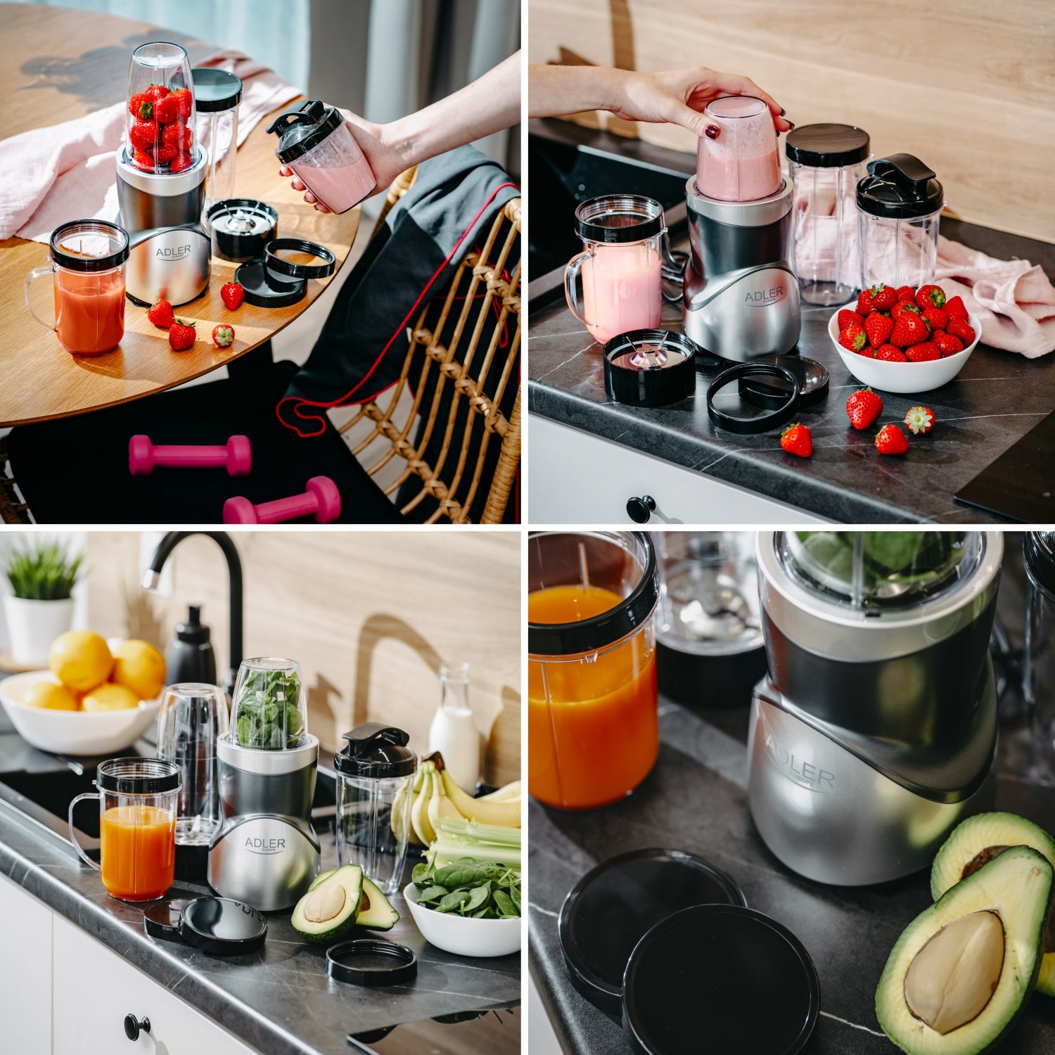 Blender/Smoothie med flasker