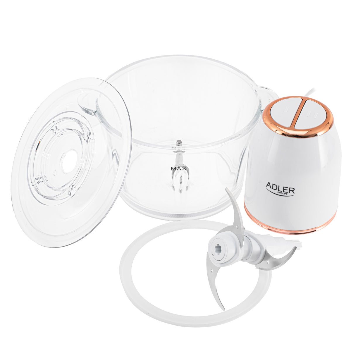 XXL Minihakker 2L – 800W med 4 Knive & 2 Hastigheder