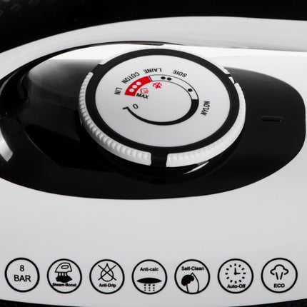 Damp strygejern – 8 Bar Tryk og 600 g/min Dampboost til tøj