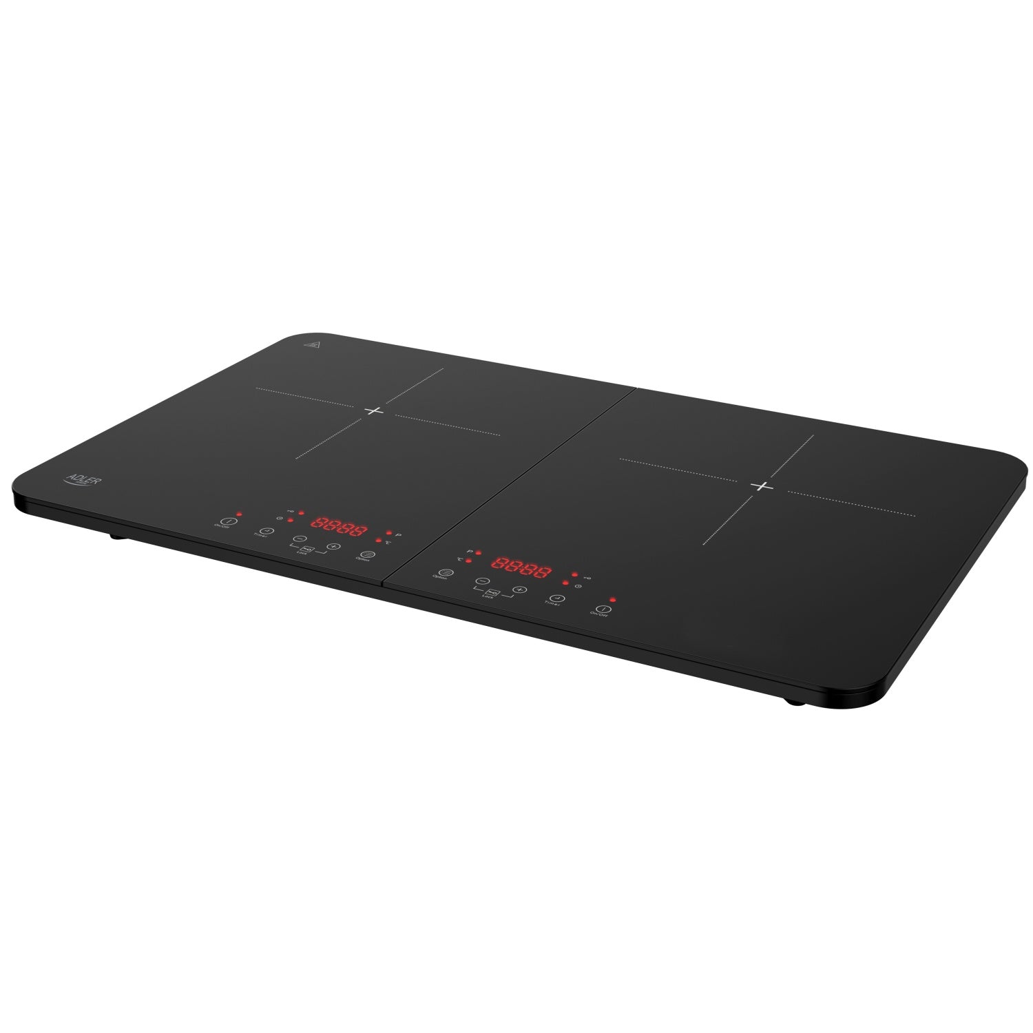 Induktionskogeplade, dobbelt – med Touch Display og Timer