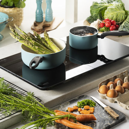 Induktionskogeplade, dobbelt – med Touch Display og Timer