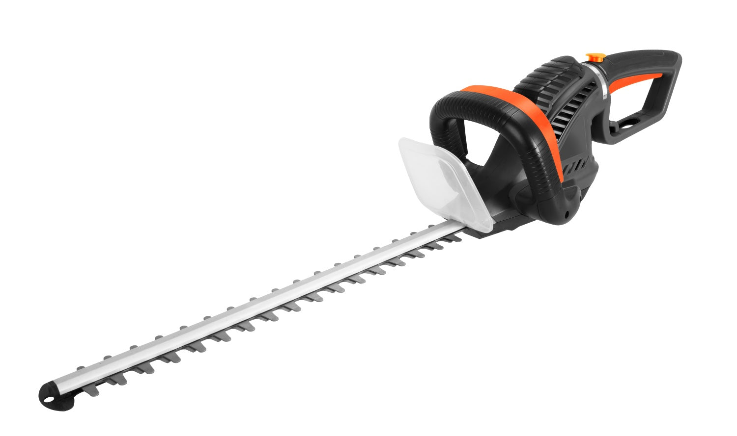 Häcksax 620W, elektrisk med justerbart handtag och säkerhetsutrustning