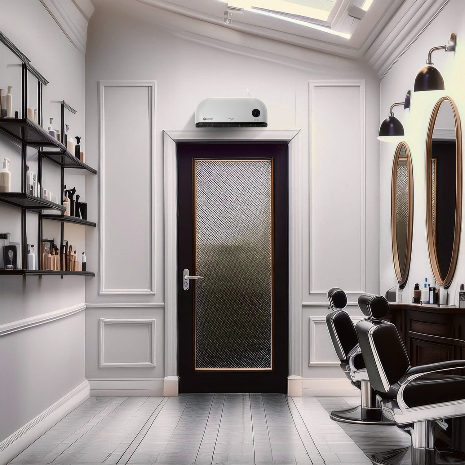 Varmeblæser 2000W LED med fjernbetjening og programmering