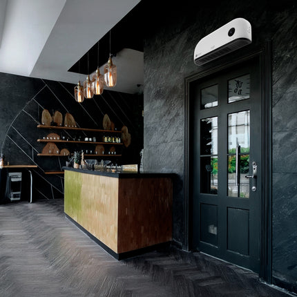 Varmeblæser 2000W LED med fjernbetjening og programmering