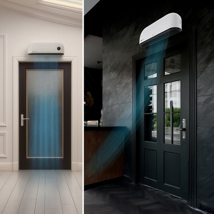 Varmeblæser 2000W LED med fjernbetjening og programmering