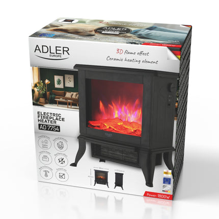 Elektrisk spis med 3D-flameffekt – kompakt och snygg värmare