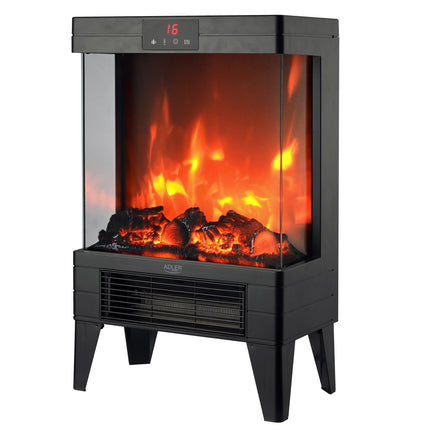 Elektronisk eldstad – med 3D-flameffekt och termostat
