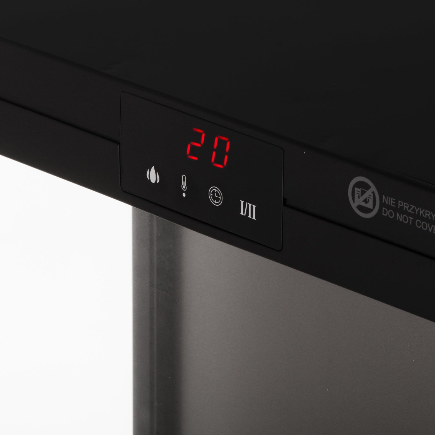 Elektronisk eldstad – med 3D-flameffekt och termostat
