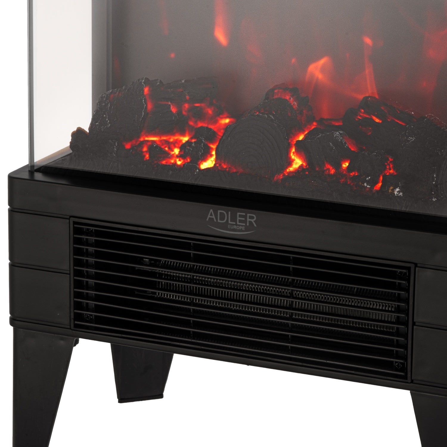 Elektronisk eldstad – med 3D-flameffekt och termostat
