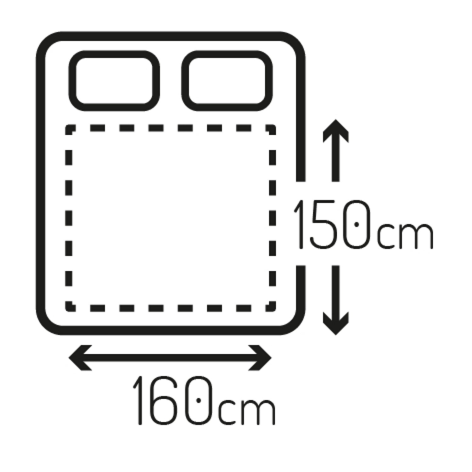 Värmefilt 160 x 150 cm, dubbel, med timer, 2 fjärrkontroller (2 x 60W)