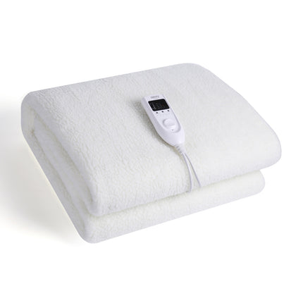 Värmefilt 160 x 100 cm, enkelsäng, 5 värmelägen och timer (60W)