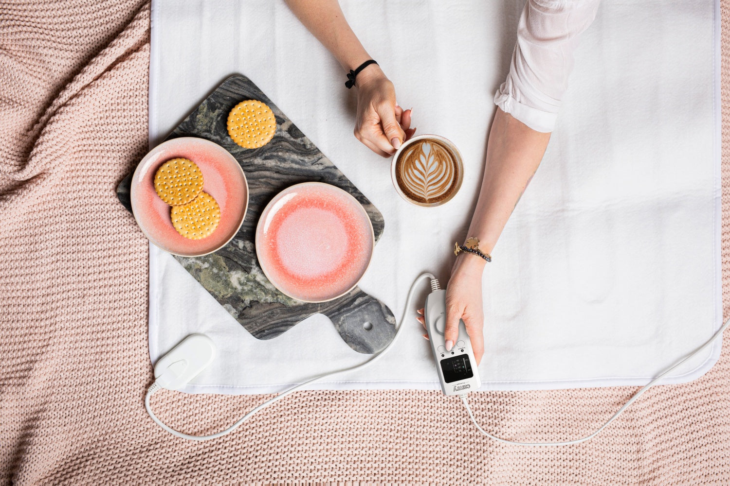 Varmetæppe  160 x 100 cm, enkeltseng, 5 varmeindstillinger & Timer (60W)