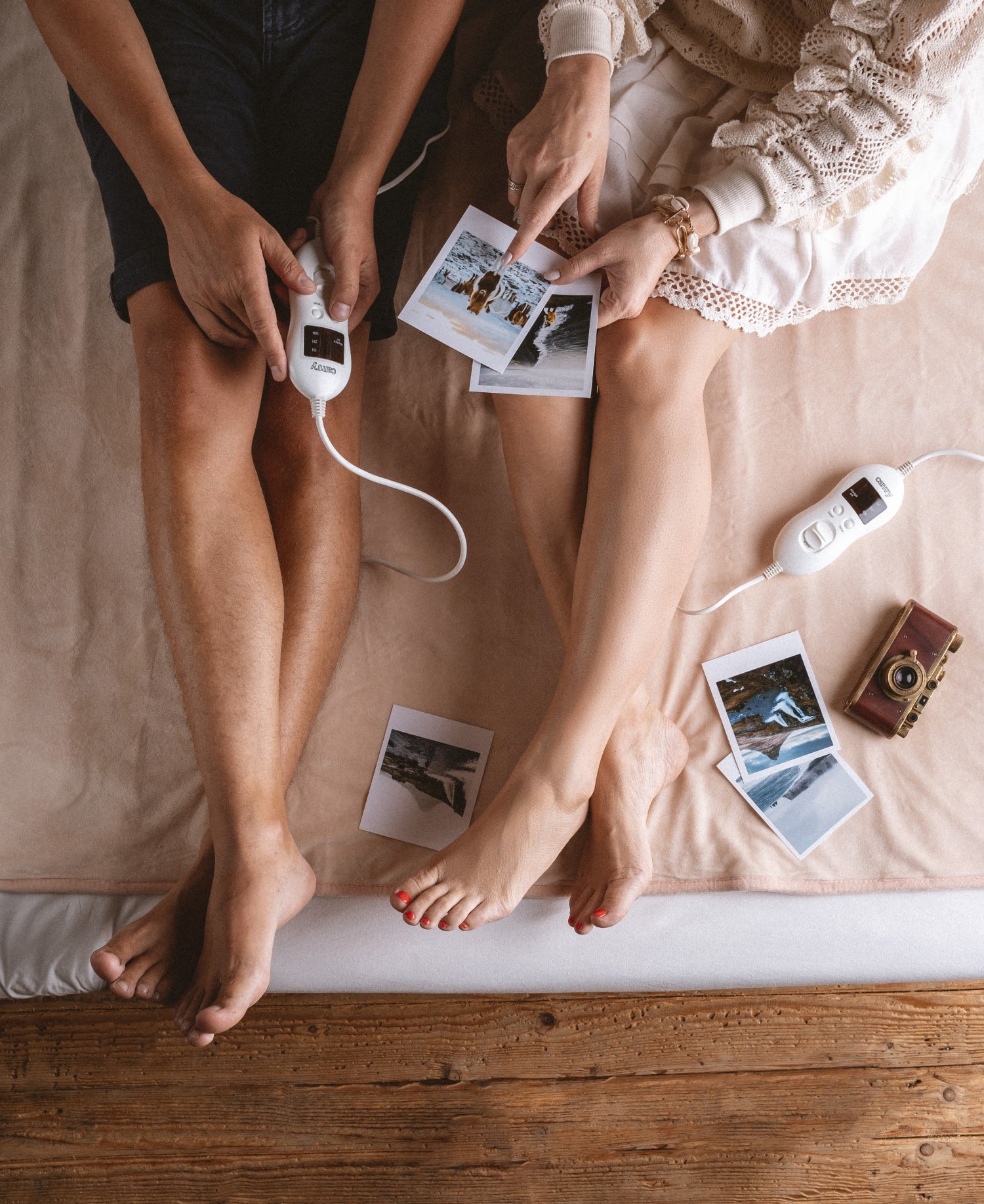 Värmefilt 160 x 150 cm, dubbel, med timer – 8 värmelägen (2 x 60W)