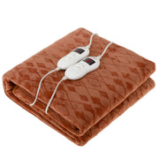 Varmetæppe 160 x 150 cm dobbelt, med Timer – Superblødt fleece & 8 varmeindstillinger (2 x 60W)