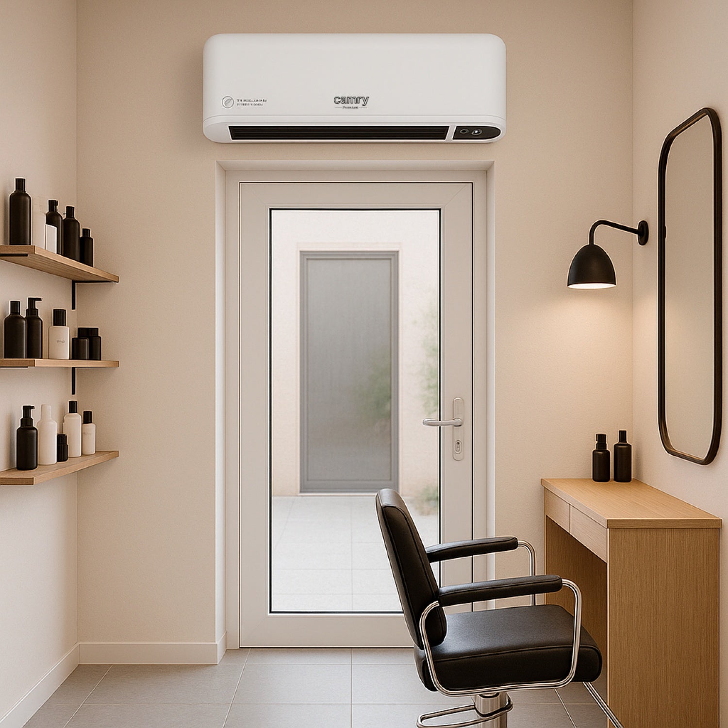 Varmeblæser 2000W med fjernbetjening og LED Display