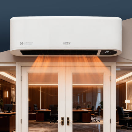 Varmeblæser 2000W med fjernbetjening og LED Display