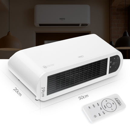 Varmeblæser 2000W med fjernbetjening og LED Display