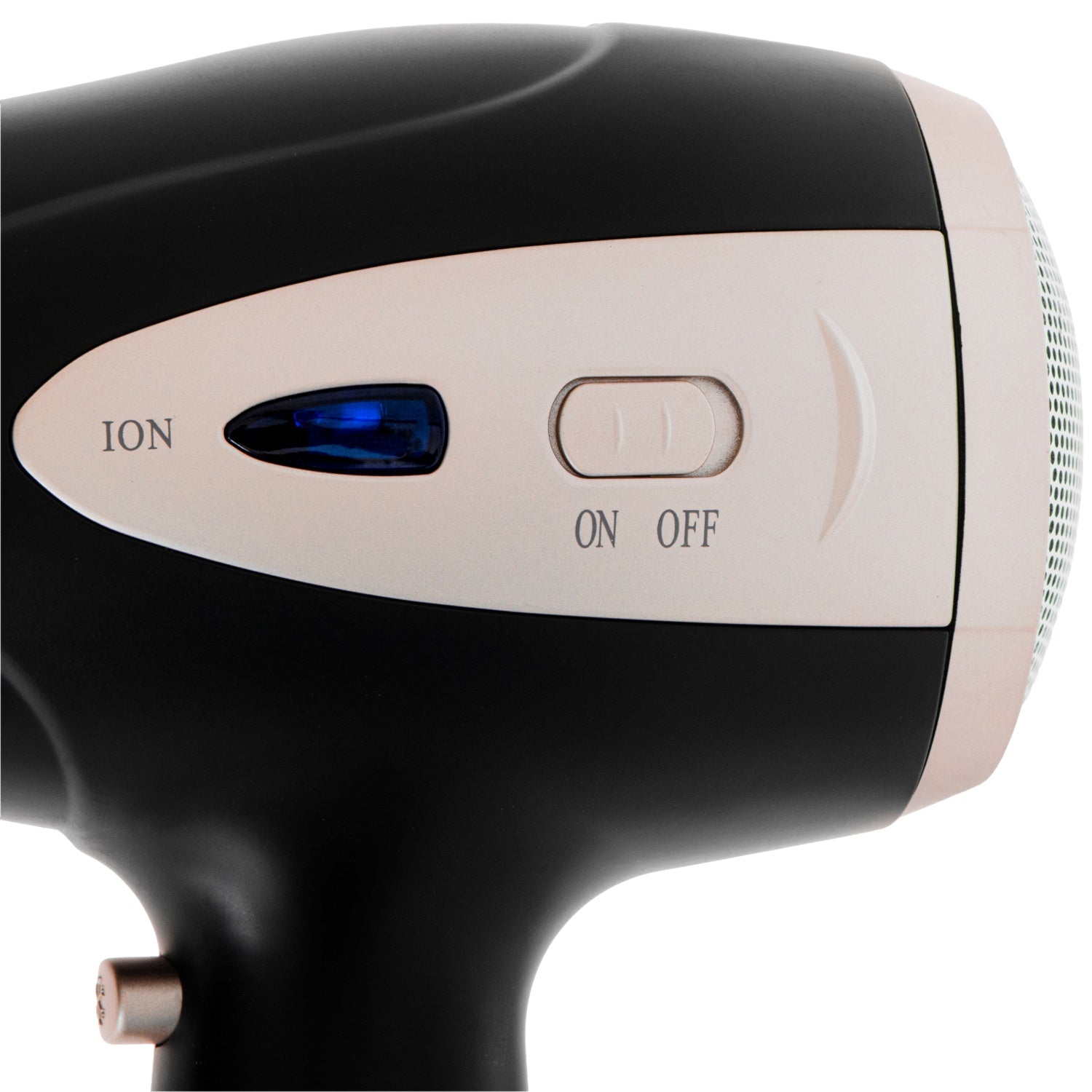 Hårtørrer med Ionfunktion og diffuser – Sort/Champagne