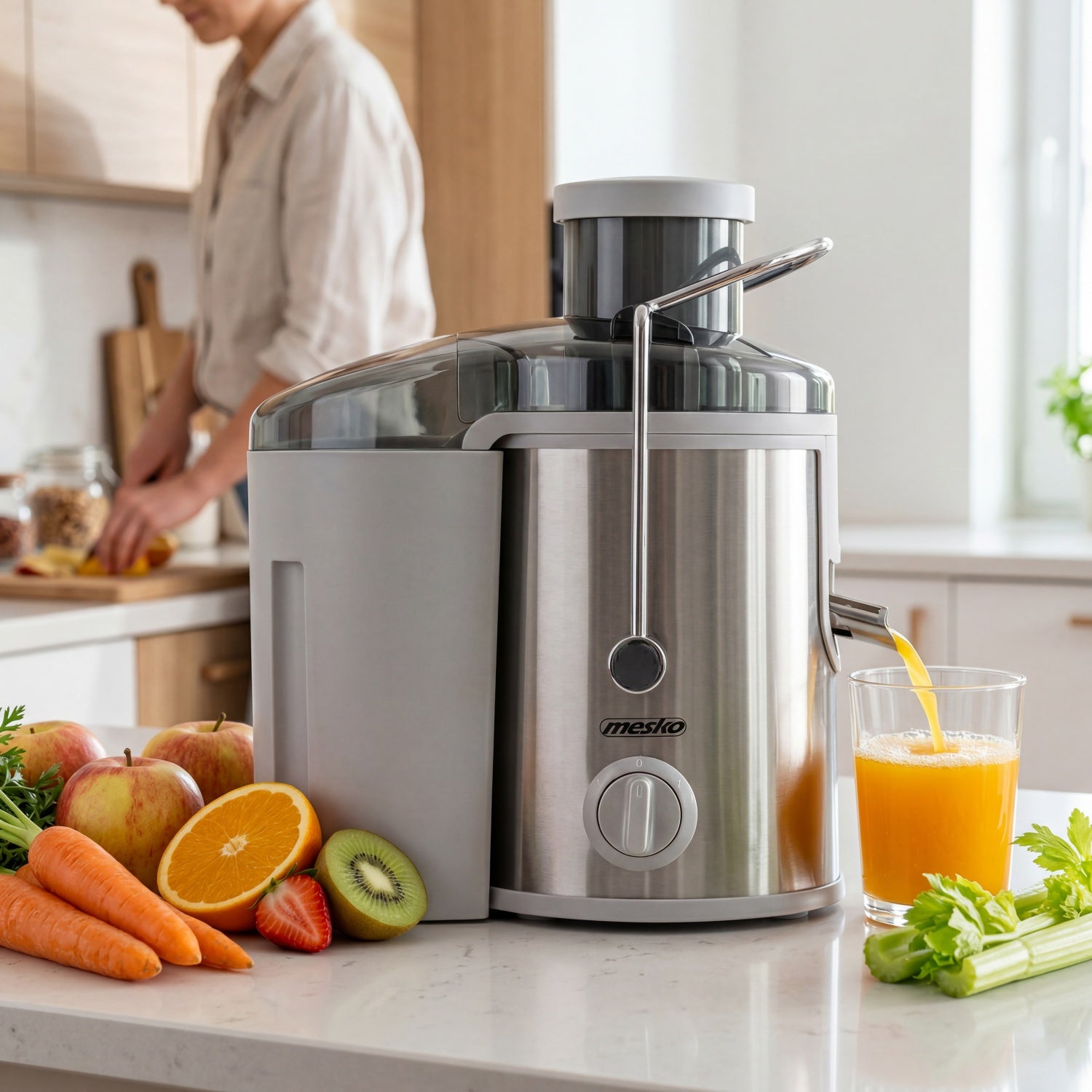 Juicepresser 600W – Frisk Juice på Få Sekunder
