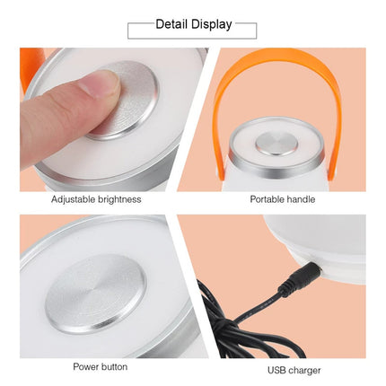 Elegant Trådløs og Genopladelig 360° Lampe - Perfekt til Indendørs og Udendørs Hygge