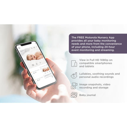 Motorola Baby Monitor med Wi-Fi och Full HD-övervakning