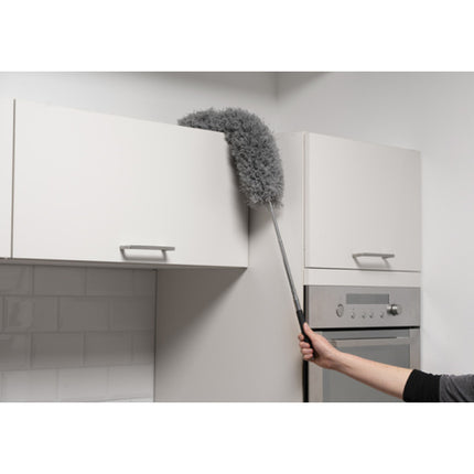 Flexibel infällbar dammborste: Nå varje skrymsle!