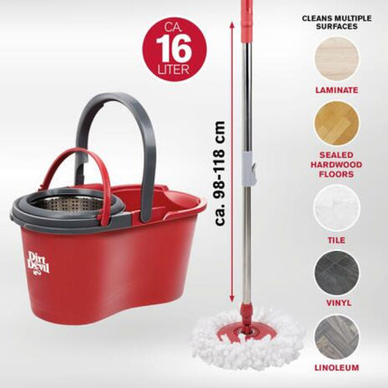 Smart Gulvmoppesæt med 360 Graders Vrider: Effektiv Rengøring med Lethed!