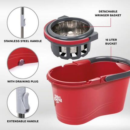 Smart Gulvmoppesæt med 360 Graders Vrider: Effektiv Rengøring med Lethed!